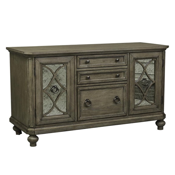 Liberty Furniture Industies, INC Simply Elegant Credenza in Heathered Taupe