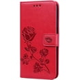 thumbnail image 6 of for Samsung Galaxy S22 Plus (Not S22) Wallet Case for Women, Rose Flower Cover with Credit Card Holder Cash Pockets [Wrist Strap] Flip Phone Case for Samsung Galaxy S22 Plus RS Red, 6 of 14