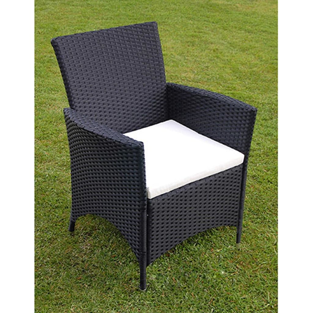 Kepooman 9 Piece Wicker Lounge Chairs with Cushions for Patio, Black Kepooman 9 Piece Wicker Lounge Chairs with Cushions for Patio, Black