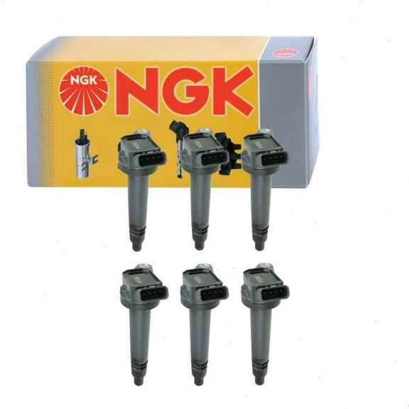 6 pc NGK Ignition Coils compatible with Lexus IS300 3.5L V6 2016-2017