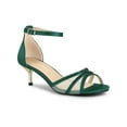 thumbnail image 1 of BLISSFUL STEP Women's Satin Rhinestone Stiletto Heel Sandals, 1 of 7