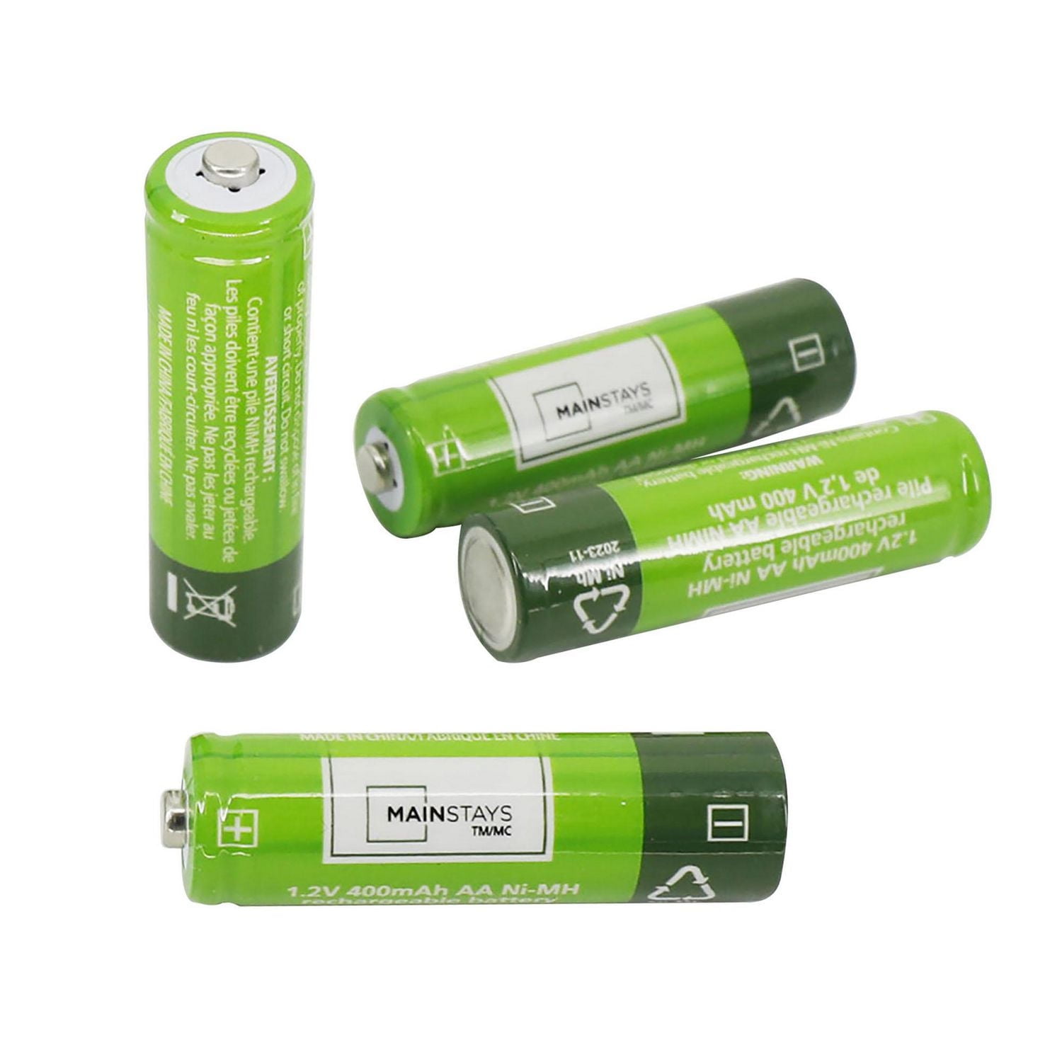 Mainstays Rechargeable Batteries For Solar Lights
