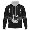 thumbnail image 1 of Sudadera con capucha y cremallera con estampado 3D de guitarra para hombre y mujer, estilo Harajuku, informal, para exteriores, 1 of 6