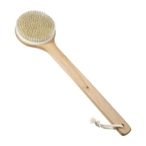 Unique Bargains 1 Pc Long Handle Bath Brush Body Scrubber for Bathroom 15.94" Length Yellow