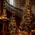 thumbnail image 5 of Warm White Christmas Ladder Lights - Santa Climbing Ladder with Lights, Waterproof Christmas Yard Decorations Outdoor, Christmas Wall Decor & Christmas Window Lights for Large Christmas Trees, 5 of 5