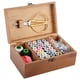 thumbnail image 1 of Caja de costura de madera Vintage multifunción, estuche de almacenamiento para hilo y aguja, herramienta para tejer y coser DIY, 1 of 8