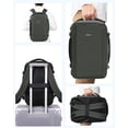 thumbnail image 5 of WANDF Small Travel Backpack for Men,Personal Item Travel Bag 17x10x9 | 20L Carry On Clamshell Backpack with USB Charging Port,14" Laptop Backpack for Work,College,Business(Green-B), 5 of 11