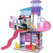 KidKraft Luxe Life 2-in-1 Wooden Airport & Jet Plane Doll Play Set with 15+ Accessories