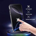 thumbnail image 3 of KOMI Magnetic Titanium for iPhone 15 Pro Privacy Case, Anti peep Magnetic Adsorption Double Sided Tempered Glass Full Body Case, Privacy Screen Protector Metal Frame Clear Back Phone Cover, 3 of 5