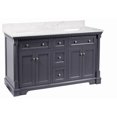 thumbnail image 7 of Sydney 60" Double Bathroom Vanity with Marine Gray Cabinet and Engineered Marble Top, 7 of 7