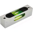 thumbnail image 1 of Nivel ajustable de alta precisión de metal, barra de nivel pequeña, nivel cuadrado, magnetismo de burbuja horizontal, aleación con burbuja horizontal luminosa, (verde (magnético), 1 of 5