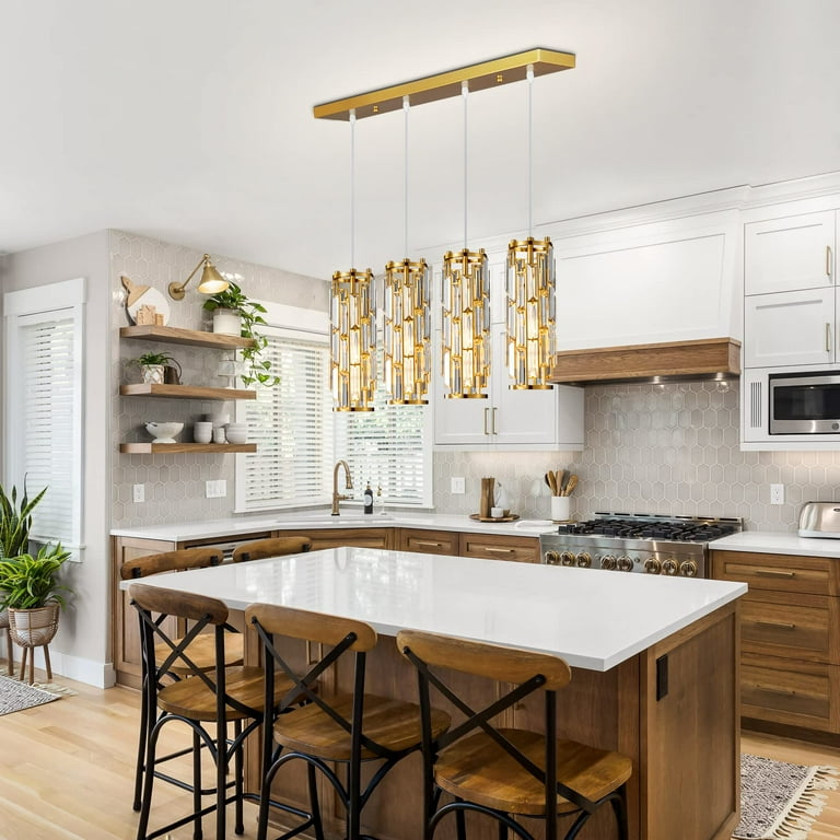 Kitchen pendant lighting gold deals