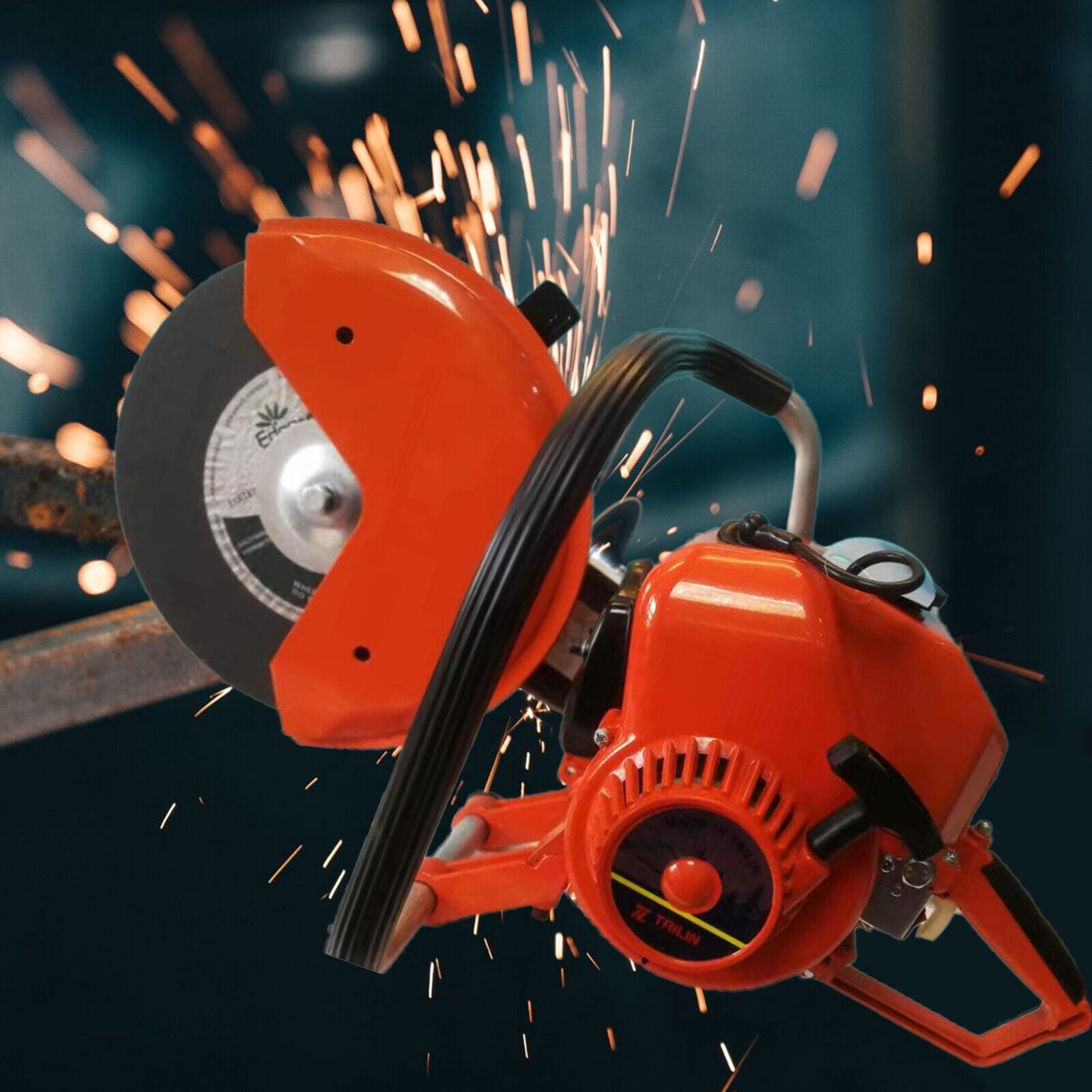 LYNICESHOP 6.8HP Gas Concrete Cut-Off Saw - Demolition Saw With 35cm Blade For Metal & Concrete