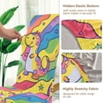 thumbnail image 5 of Yayeee 4 Pack Dining Chair Covers Stretch Parson Chairs Slipcovers Seat Protector, Vibrant Dinosaur, 5 of 6