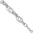 thumbnail image 2 of 14K White Polished Fancy Link Bracelet, 2 of 3