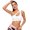 White, variant on SEARCHI Women's Shoulder Yoga Bra Comfortable Shockproof Wirefree Bras Low Gather Sports Underwear Girls Gym Running Fitness Sexy Workout Athletic Crop Tops