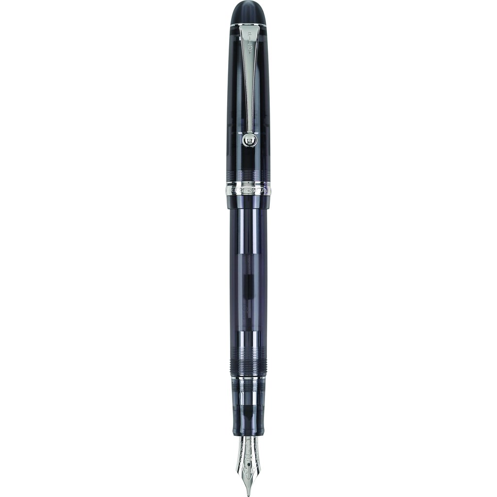 Pilot Custom 74 Fountain Pen - Smokey Black Silver Trim - Medium Point