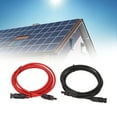 thumbnail image 1 of Solar Panel Extension Cable 1 Pair 30A Solar Extension Cable IP68 10AWG6mm PPE Copper Insulated Solar Panel Wire Adapter Mechanicalcomponents, 1 of 7
