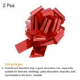 thumbnail image 3 of Uxcell Metallic Large Big Pull Bow Gift Wrapping Bows Ribbon for Wedding Car Baskets Presents Red 14 inch, 3 of 7