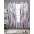 thumbnail image 2 of Purple Vintage Sheer Curtains 84 Inch Length 2 Panels Set Window Treatments, Striped Painting Retro Abstract Art Rod Pocket Semi Curtains for Living Room/Bedroom/Kitchen Décor, 104"W x 84"L, 2 of 7