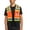 Orange, variant on Men's Safety High Visibility Zipper Reflective Neon Class 2 Type R Work Vest (Orange, M)