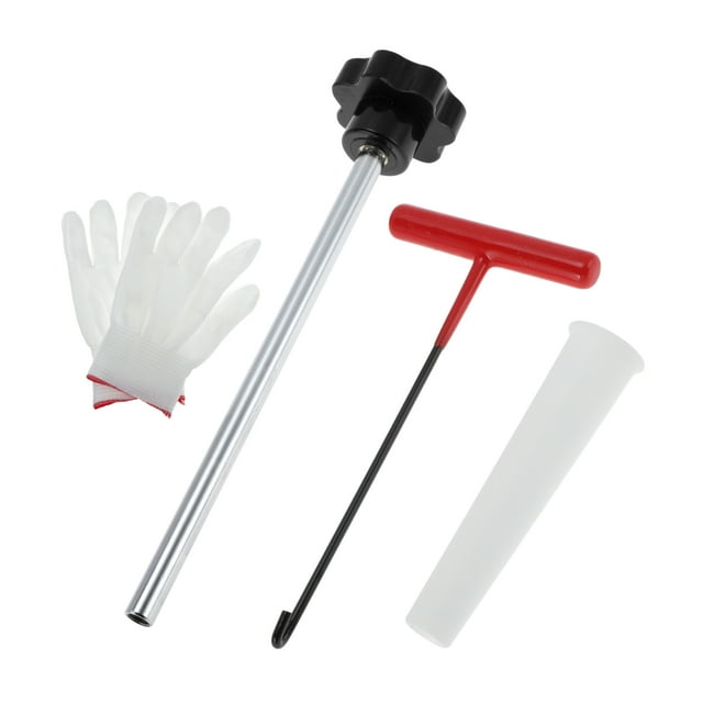 Juego de Extractores de Vástago de Válvula de Neumático Unique Bargains 1 Tubo de Posicionamiento Blanco 1 Extractor Rojo Extractor de Núcleo de Válvula de Goma Metal Plástico 1 Juego