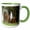 Green/White, variant on 3drose, Peru, Lima, Horse Ranch, Chacra Tres Canas - Sa17 Cmi0334 - Cindy Miller Hopkins, 11oz Two-tone Black Mug