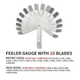 thumbnail image 7 of High Precision Measuring Tools Steel Feeler Gauge Double Marking Metric 1 Piece 16 Feeler Gauge for Accurate Measurements in Engineering and Automotive Applications, 7 of 7