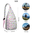 thumbnail image 3 of Vintage Elephant Sling Backpack - Retro Tribal Pattern Shoulder Bag with Layered Storage, Fashionable Pack for Students & Office Workers, 3 of 4