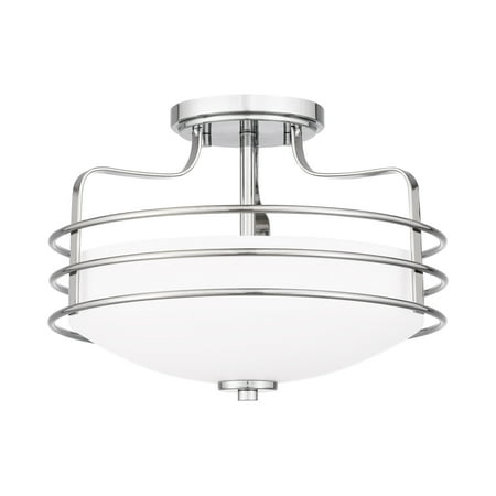 

Ashley Harbour Devonshire 2-Light Polished Chrome Semi-Flush Mount