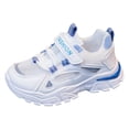 thumbnail image 3 of NIEWTR Toddler Shoes Kids Breathable Sneakers Mesh Lightweight Easy Walk Casual Sport Strap Athletic Running Shoes for Boys Girls(A-Blue,2), 3 of 9