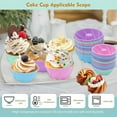 thumbnail image 6 of Xwlshop 48 Pieces Silicone Donut Molds, 3.15" Non-Stick Reusable Baking Cups for Muffins, Jello, and More, 6 of 7