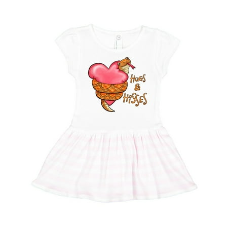 

Inktastic Hugs and Hisses- cute snake and heart Gift Toddler Girl Dress