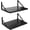 Black Painted, variant on Floating Shelves Wall Mounted Bookshelf for Bedroom Bathroom Living Room Wood Wide Deep Storage, White Painted Wall Shelves Set of 2