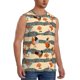 thumbnail image 2 of Fotbe Funny Chicken Men's Camiseta sin Mangas Estampada para Hombres, Playera Casual para Gimnasio, Entrenamiento, Playa-Medium, 2 of 7