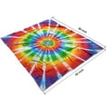 thumbnail image 4 of Rainbow Tie Dye Sunburst Blanket,Comfortable Soft Lamb Wool Throw Blanket,All Season,Warm Lightweight Blankets for Sofa Bed Couch Living Room Chair,50"x60", 4 of 4