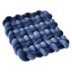 thumbnail image 1 of Almohada de tiro hecha a mano, almohada de suelo cuadrada, regalo de inauguración de la casa, cojín cómodo, cojín de asiento para el suelo, hogar, pat Azul, 1 of 8