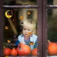thumbnail image 5 of Halloween Window Clings 6 Pack for Party Decoration – Glass Decals Stickers for Home, Seasonal Window Art, Easy Apply Remove Static Clings - A, 5 of 9
