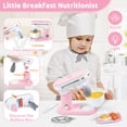 thumbnail image 4 of Set de accesorios de cocina Play Shemira con cafetera, color rosa, 4 of 7