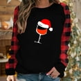 thumbnail image 2 of Timegard Hauts à Manches Longues pour Femmes Imprimé de Noël Col Rond Blouse Ample Confortable Automne Hauts Décontractés, 2 of 5
