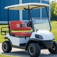 thumbnail image 3 of HUIACONG Baseball USA Golf Cart Seat Cover, All Weather Breathable Anti-Fading Golf Cart Seat Covers 2 Piece for Club Car, 3 of 7