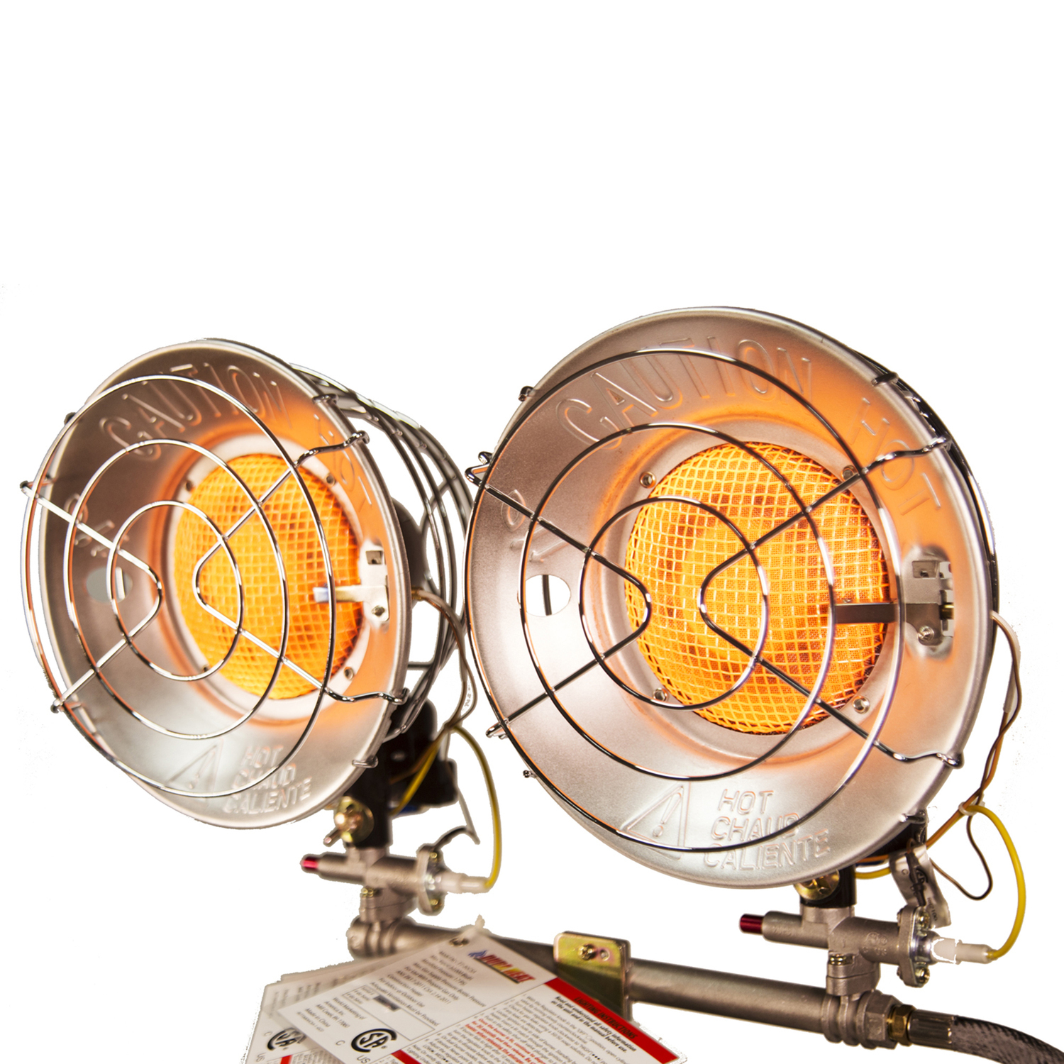 Comfort Gear 30,000-BTU Double Tank-Top Outdoor Portable Propane Heater