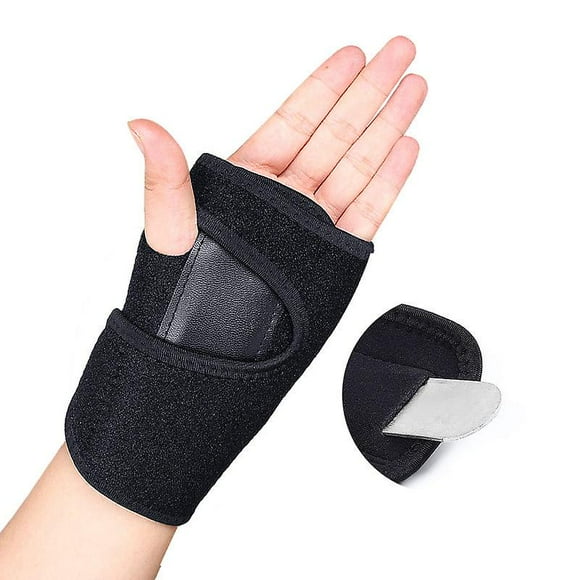 Wrist Hand Brace Support Carpal Tunnel Splint Arthritis Sprain Stabilizer Straps.(black)(2pcs)