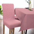 thumbnail image 6 of Chair Covers for Dining Room Set of 4,Christmas Winter Snowflakes Stretch Seat Protector Removable Washable Chairs Slipcovers for Kitchen Banquet Wedding Hotel,Gold and White, 6 of 6