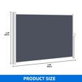 thumbnail image 6 of Retractable Side Awning 118''X 78'', Folding Privacy Screen Privacy Fence, Waterproof UV-Resistant Privacy Awning Outdoor for Garden, Deck, Patio, Pools, Gray, 6 of 9