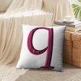 thumbnail image 3 of LALILO Throw Pillow Covers Pop Art Ink Grunge Vivid Pink Small Letter Cushion Cover 18" x 18", 2 Pack, 3 of 6