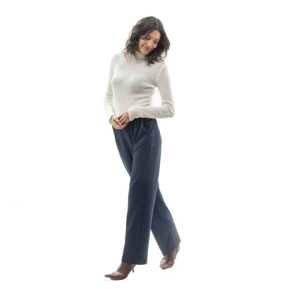 Pull On Waistband Classic Wide Leg Pant