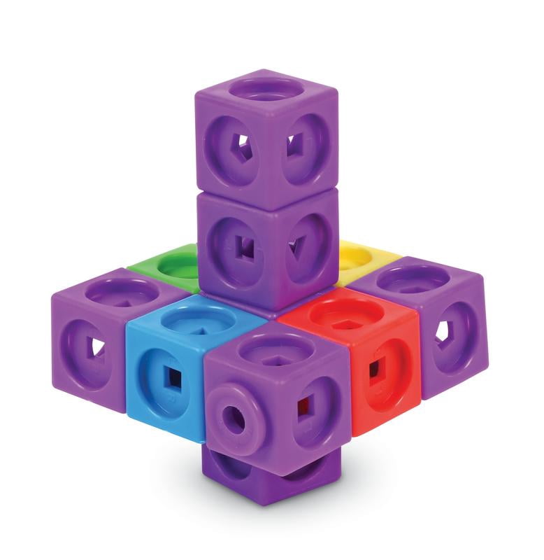 Learning Resources Mathlink Cubes Brain Puzzle Challenge - 80 pieces, STEM Games for Boys and Girls Ages 5+