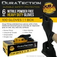 thumbnail image 2 of Dura-Gold HD Black Nitrile Disposable Gloves, Box of 100, Size Large, 6 Mil - Latex Free, Powder Free, Textured Grip, Food Safe, 2 of 7