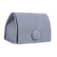 thumbnail image 1 of Mini caja de terciopelo para anillos, joyas, pendientes, collares, almacenamiento con botón a presión, compacta para mujeres y niñas, bolsa de joyería Gris claro, 1 of 8